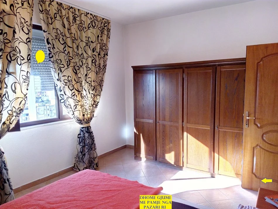 Tirane, Shitet Apartament 3+1+1+blk+2-tualete, pallat ri, kati 9, Sip.160m²,Cmimi 350'000€, rr.Vllazen Huta / R. Bodinaku, segmenti rr.H.Tahsim - rr.Tefta.T.Koço prane Pazarit Ri e Min. Jashtme Tirane