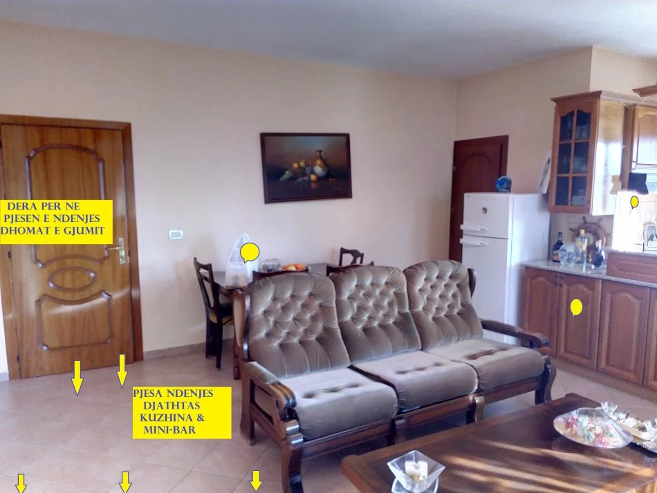 Tirane, Shitet Apartament 3+1+1+blk+2-tualete, pallat ri, kati 9, Sip.160m²,Cmimi 350'000€, rr.Vllazen Huta / R. Bodinaku, segmenti rr.H.Tahsim - rr.Tefta.T.Koço prane Pazarit Ri e Min. Jashtme Tirane