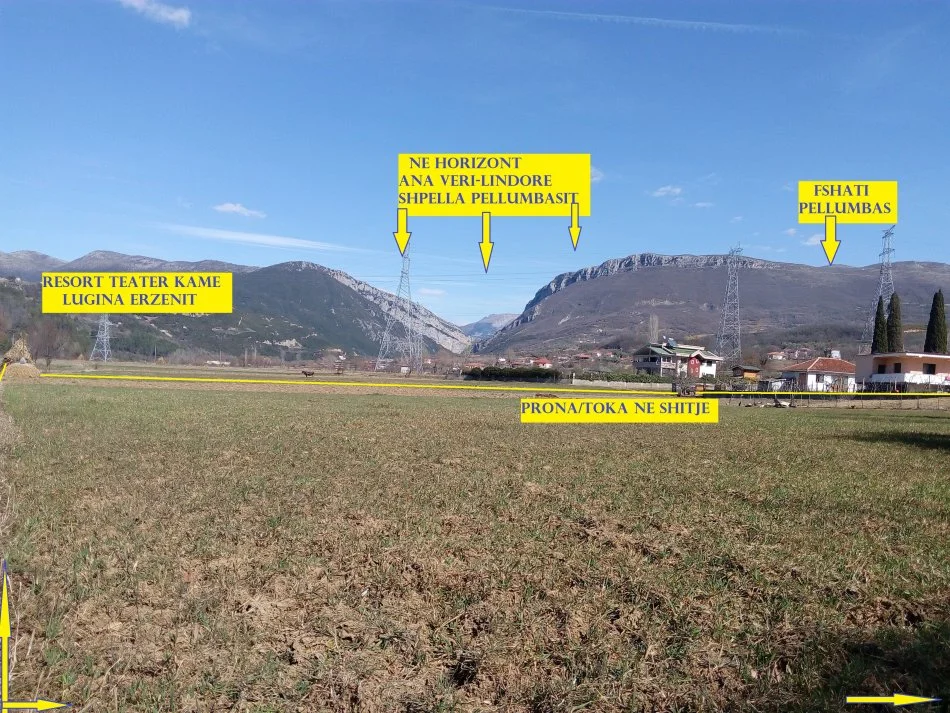 Shitet Toke, në Ibën e Poshtme, 500m nga aksi rrugës nacionale Tiranë-Elbasan, 17-km nga Tirana, Sipërfaqe 4'700m², Çmimi 85€/m2, nga Resort Teater Kame, 1.5-km dhe nga Shtegu i Shpellës së Pëllumbasit / Gryka Skorantës 5-km. Tiranë