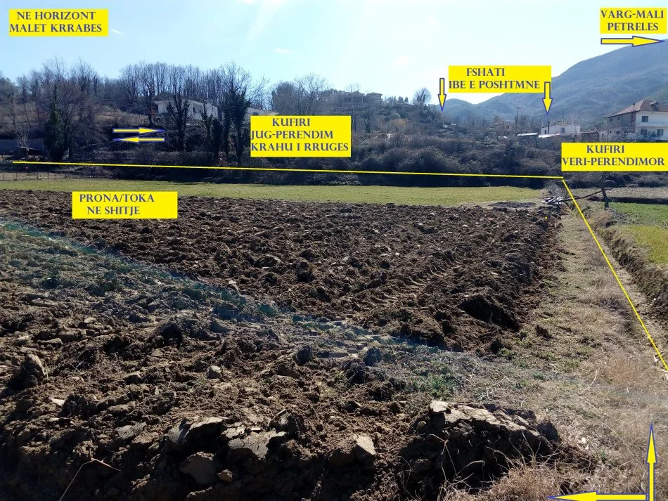 Shitet Toke, në Ibën e Poshtme, 500m nga aksi rrugës nacionale Tiranë-Elbasan, 17-km nga Tirana, Sipërfaqe 4'700m², Çmimi 85€/m2, nga Resort Teater Kame, 1.5-km dhe nga Shtegu i Shpellës së Pëllumbasit / Gryka Skorantës 5-km. Tiranë