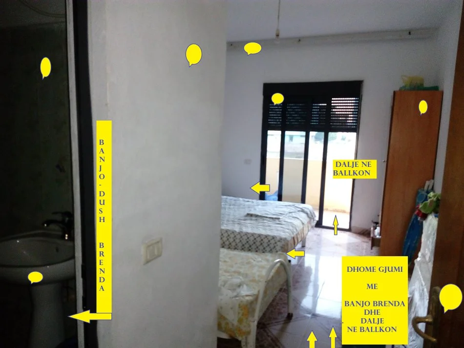 Golem-Plazh, Shitet Apartament, 2+1,me 2-banjo, ballkon, siperfaqe 74m² neto, kat.2, pallat 5-kate, Cmimi 140'000€, largësia nga deti 350m / 5-min nga kompleksi V.Murrizi. Golem Kavaje