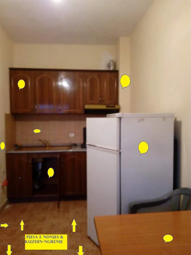 Golem-Plazh, Shitet, Apartament 1+1, kat 1, pallat i ri 5-kate, siperfaqe 44 m², Cmimi 95'000€, nga deti 350m / 5-min këmb / referuar kompleksit  "V.Murrizi" e "Porta Kavalja", Palzhi Golemit, Kavaje.