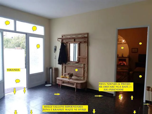 Elbasan,Me Qera Vilë/Shtëpi, 500m² oborr-agrume, ideale për kopësht-çerdhe fëmijësh, shkolle/kurse gjuhësh, zyra kompanie, studio arkitekt-projektim, estetik-parukeri, klinik etj,  500m larg qendrës elbasanit dhe 250m nga Posta dhe Unaza/Stacioni Trenit, Elbasan.