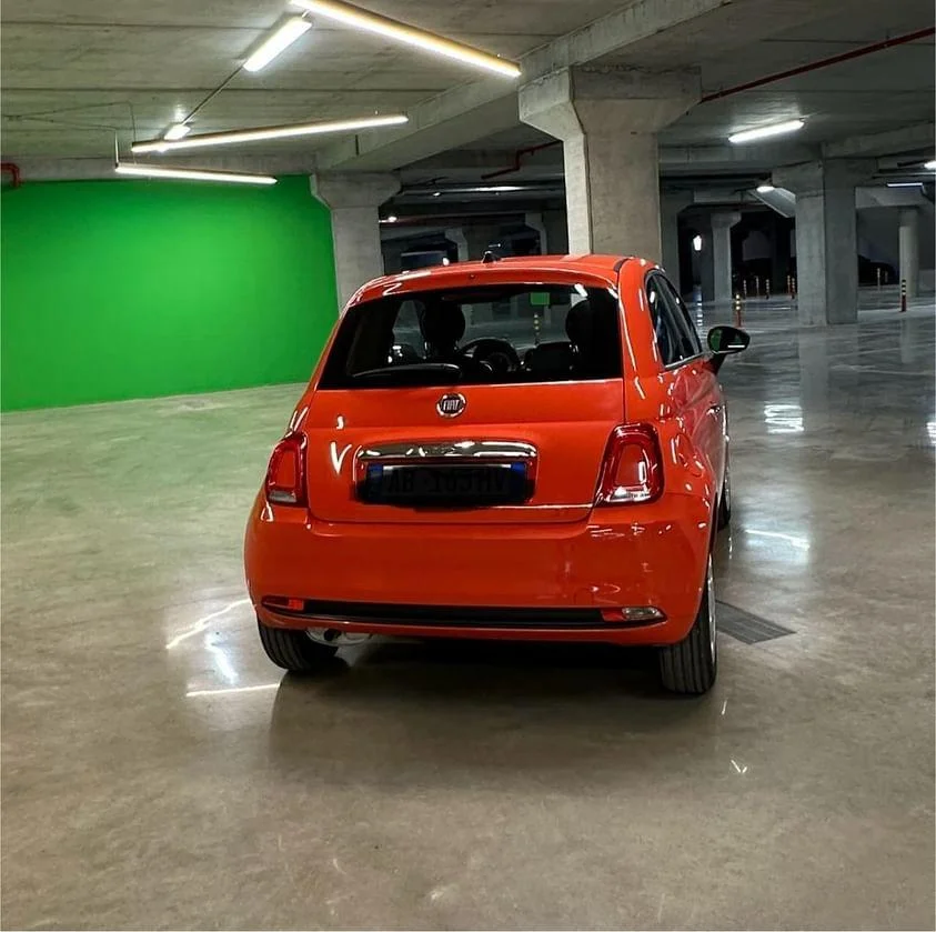 Tirane, shes makine FIAT 500 Benzin, e kuqe manuale Kondicioner 4.000 km
