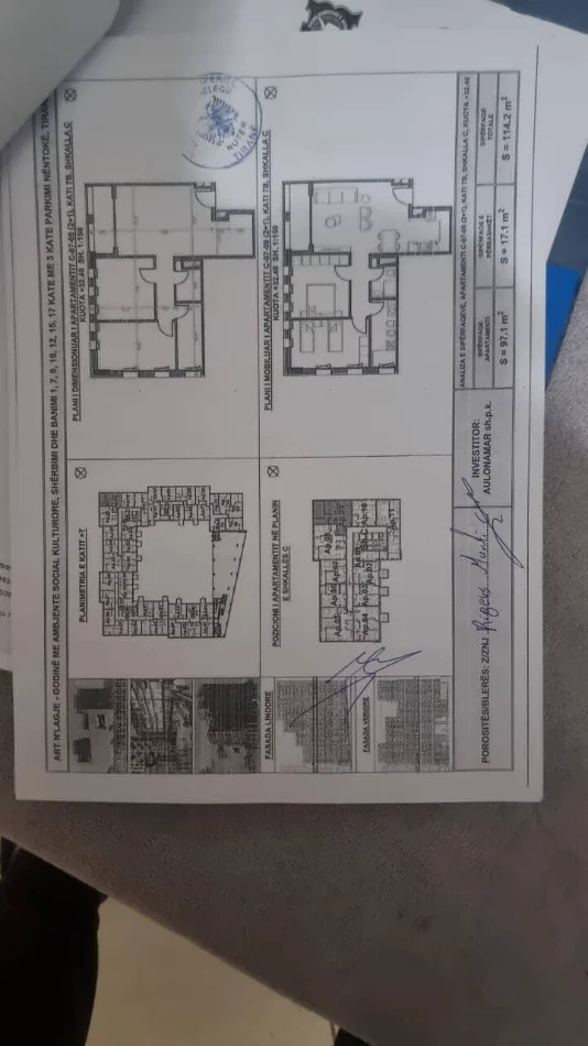 Tirane, shitet apartament 2+1+Aneks+Ballkon Kati 7, 114 m² 205.200 € (Rruga Endri Keko tek Venue Club)