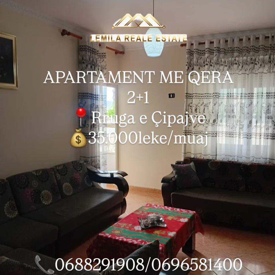 Vlore, jepet me qera apartament 2+1+Ballkon Kati 2, 368 € 