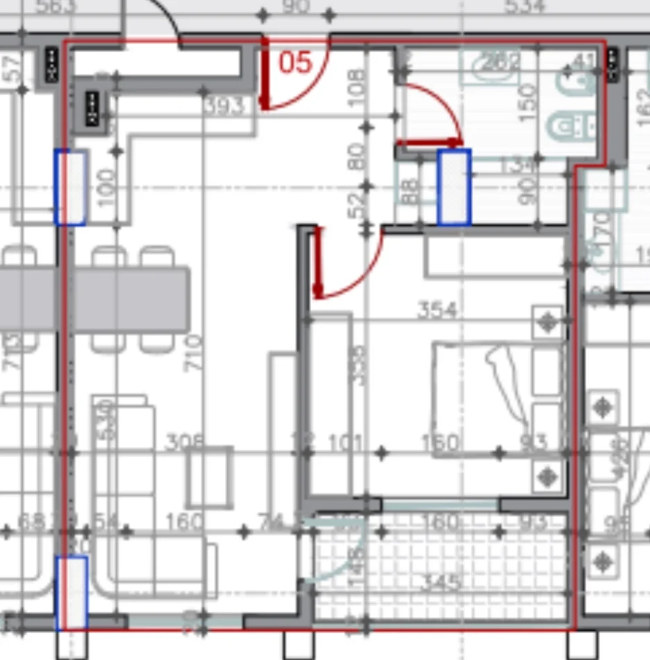 Tirane, shitet apartament 1+1+Ballkon , 66 m² 59.715 € (Bathore, Demollari Konstruksion)