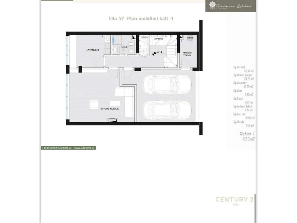 Tirane, shes Vile 3 Katshe Kati 2, 324 m² 750.000 € (Rezidenca LuleBore)