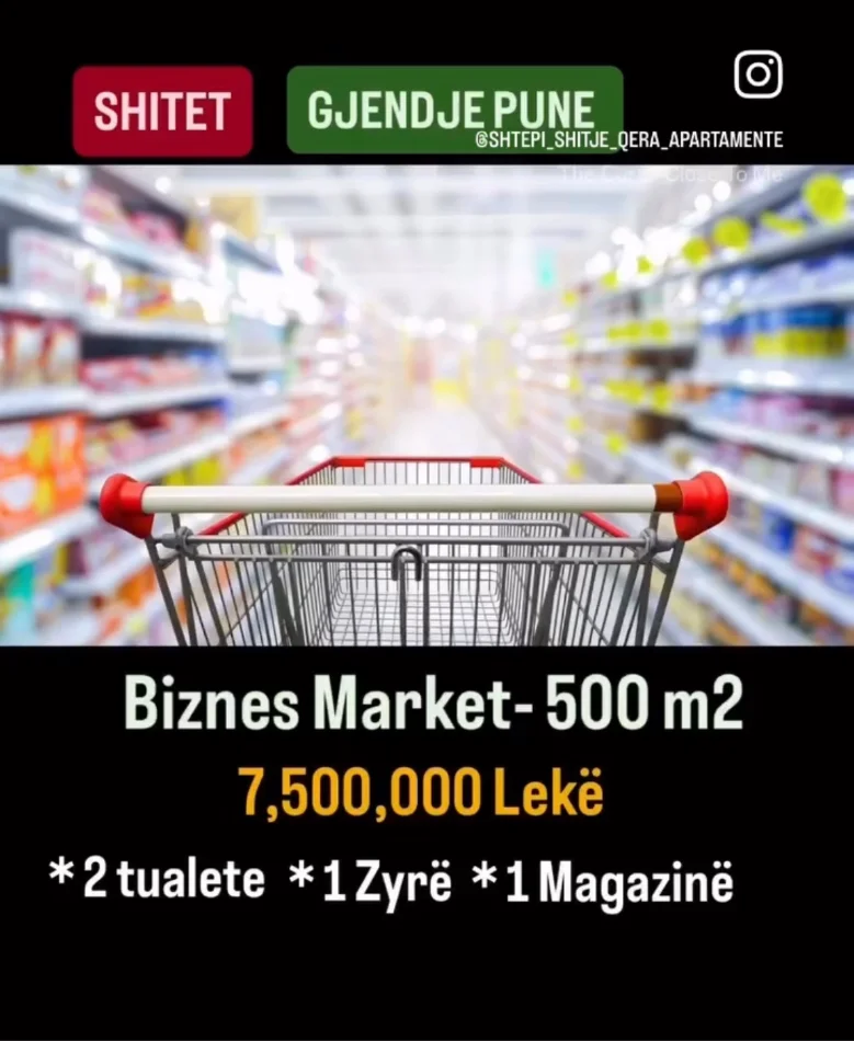 Tirane, shitet aktivitet biznesi Kati 0, 500 m² 750.000 € (Kodra e Diellit)