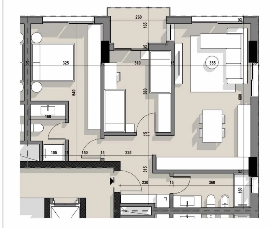 Tirane, shitet apartament 2+1+Ballkon , 99 m² 144.115 € (Kompleksi Ajka, 5 Maji)