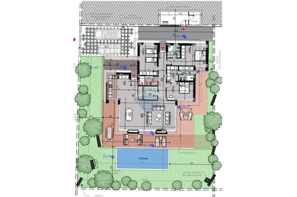 Dhermi - Palase, shitet Vile ne plazh 4+1 , 247 m² 