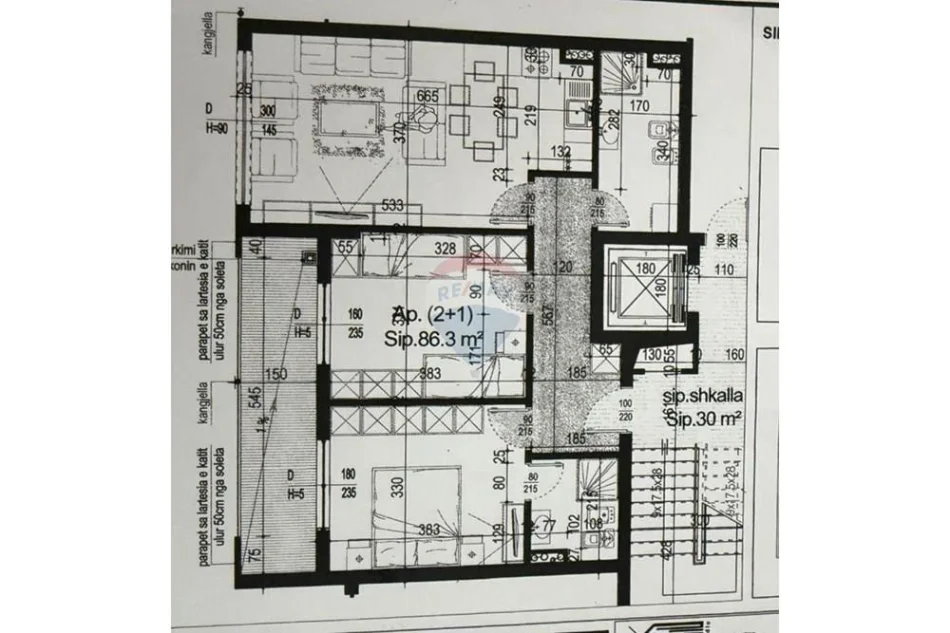 Tirane, shitet 2+1 , 99 m² 155.000 € 