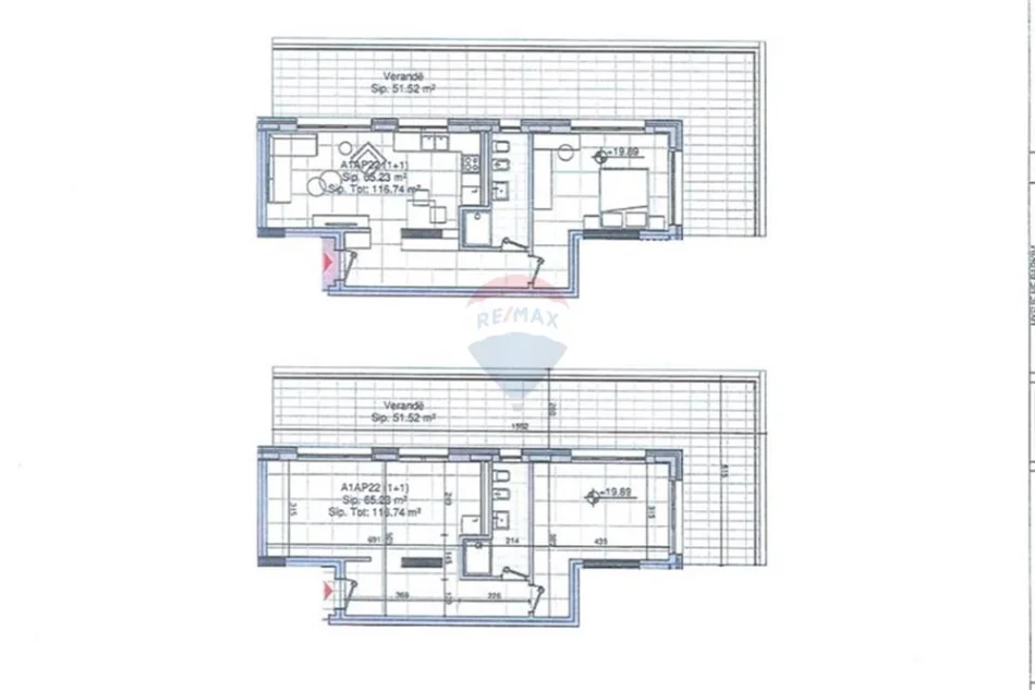 Tirane, shitet 1+1 , 126 m² (Bulevardi i Ri)