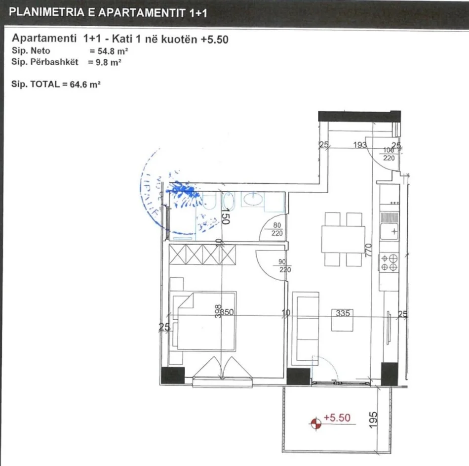 Tirane, jepet me qera apartament 1+1 Kati 1, 500 € (Rruga Dritan Hoxha)