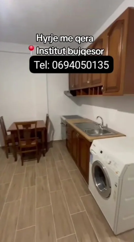 Tirane, jepet me qera apartament 1+1 Kati 1, 50 m² 250 € (Instituti Bujqësor)