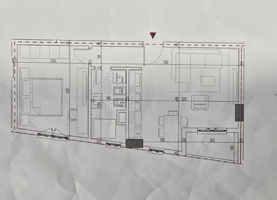 Tirane, shitet apartament 1+1+Ballkon , 61 m² 73.120 € (Ringside Residences, Paskuqan)