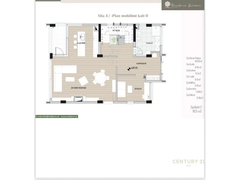 Tirane, shes Vile 2+1+Ballkon Kati 2, 324 m² 750.000 € (Teg)