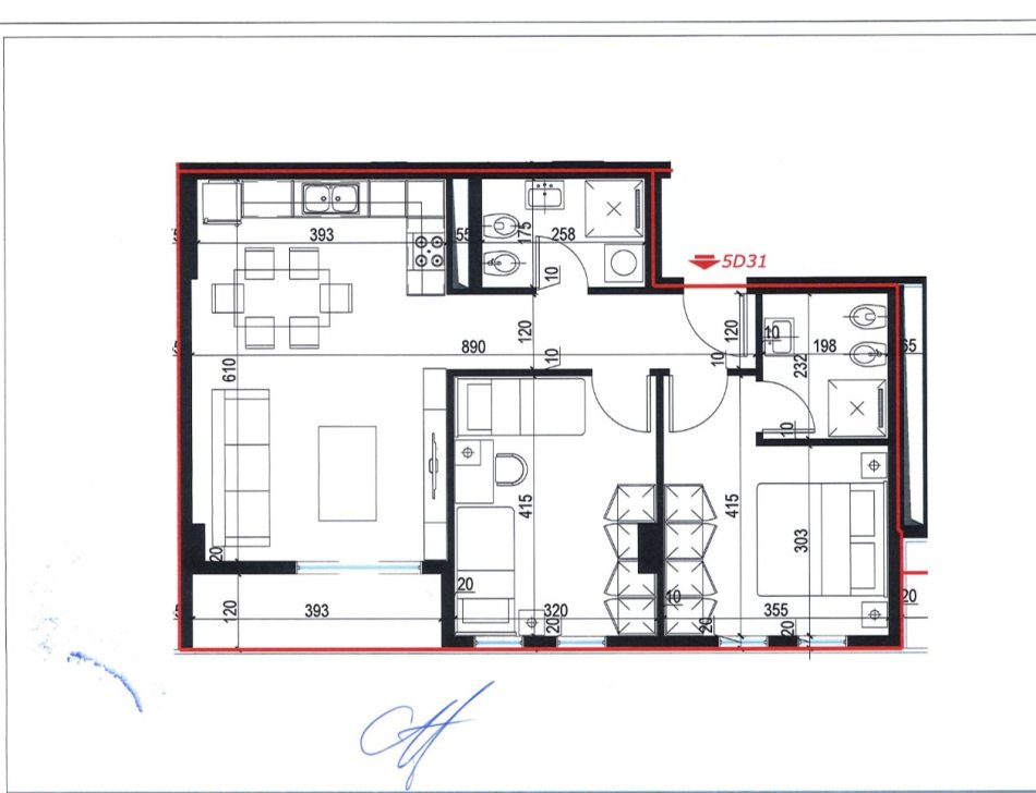 Tirane, shitet apartament 2+1+Ballkon Kati 3, 94 m² 81.500 € (Gryka Kacanikut Univers City Okazion 870€/m2)