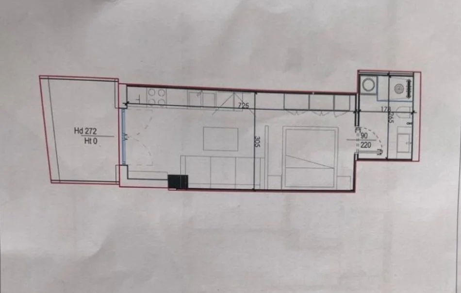 Dhermi - Palase, shitet garsonier 1+1 Kati 0, 42 m² 112.000 € (Dhermi)
