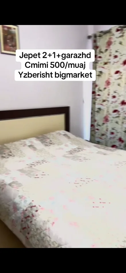 Tirane, jepet me qera apartament 2+1+Ballkon Kati 5, 90 m² 550 € (Yzberisht)