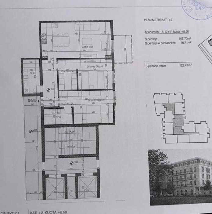 Tirane, shes apartament 2+1+Aneks+Ballkon Kati 2, 140 m² (Sauk i Vjeter)