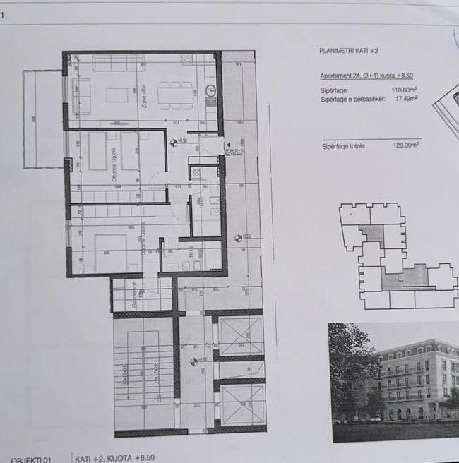 Tirane, shes apartament 2+1+Aneks+Ballkon Kati 2, 140 m² (Sauk i Vjeter)