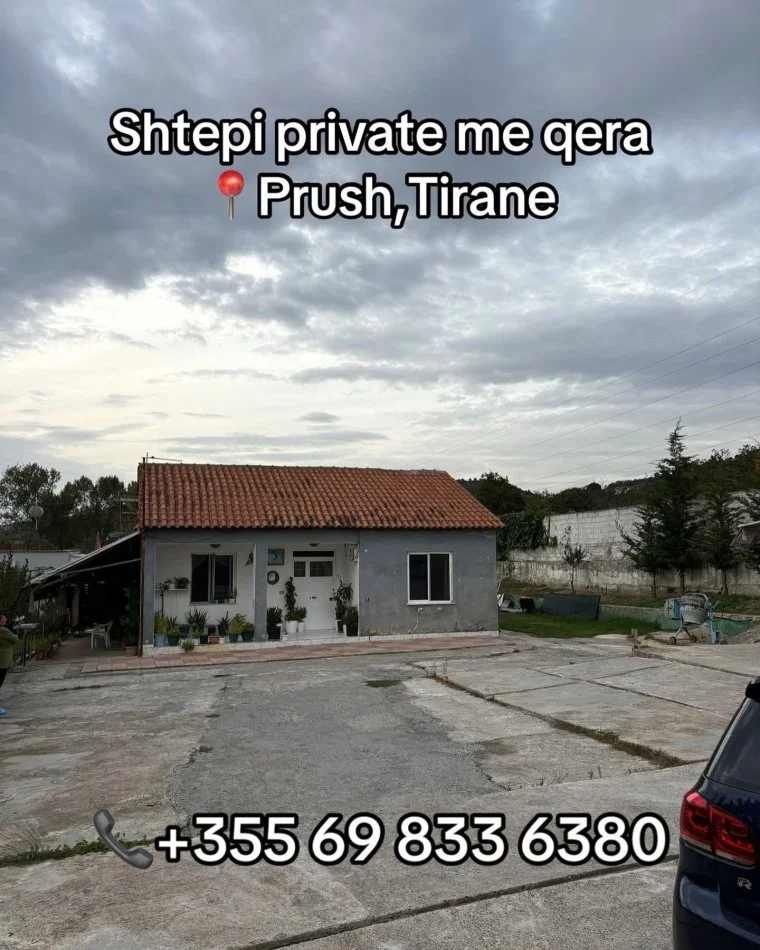 Tirane, jepet me qera shtepi 2+1 , 901 m² 800 € (Prush, Tirane)