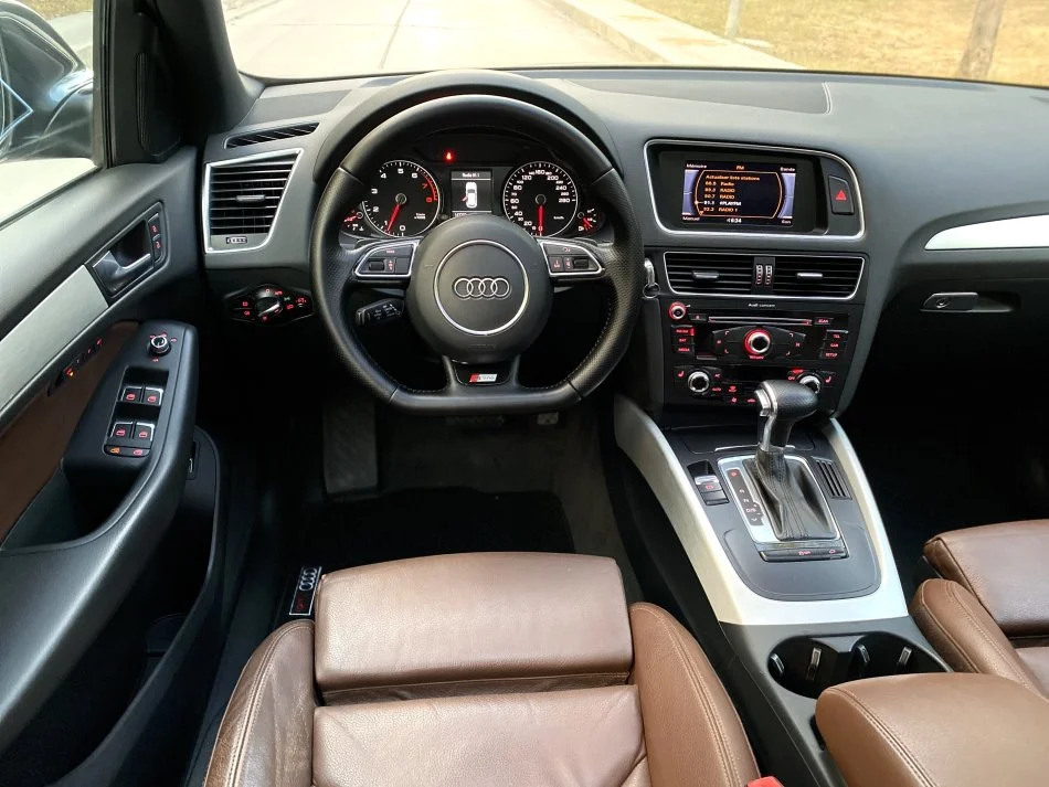 Tirane, shes makine Audi q5 S- Line 2014 Benzin, gri e erret automatik Klima 147.000 km 1 €