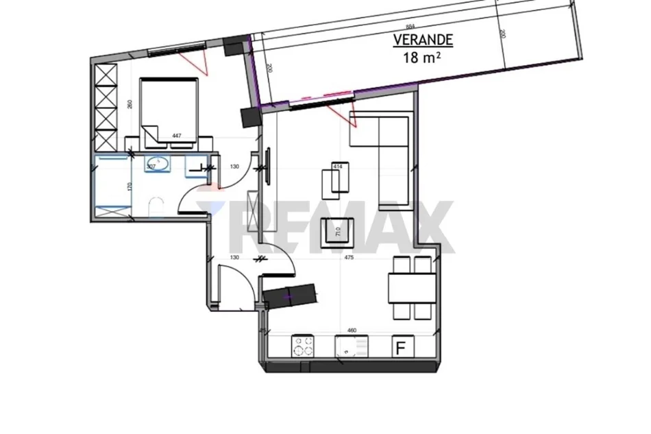 Tirane, shitet 1+1 , 83 m² (Ura e Tabakeve)