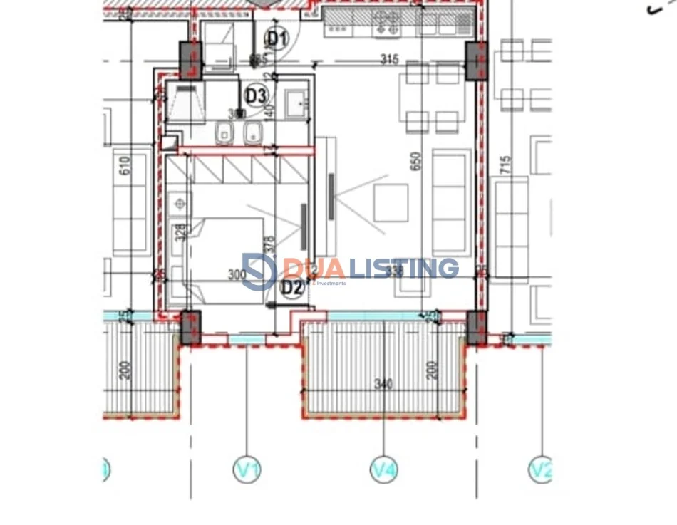 Tirane, jepet me qera apartament 1+1 , 61 m² 500 € (Kompleksi E88 Rruga Dritan Hoxha Tirane)