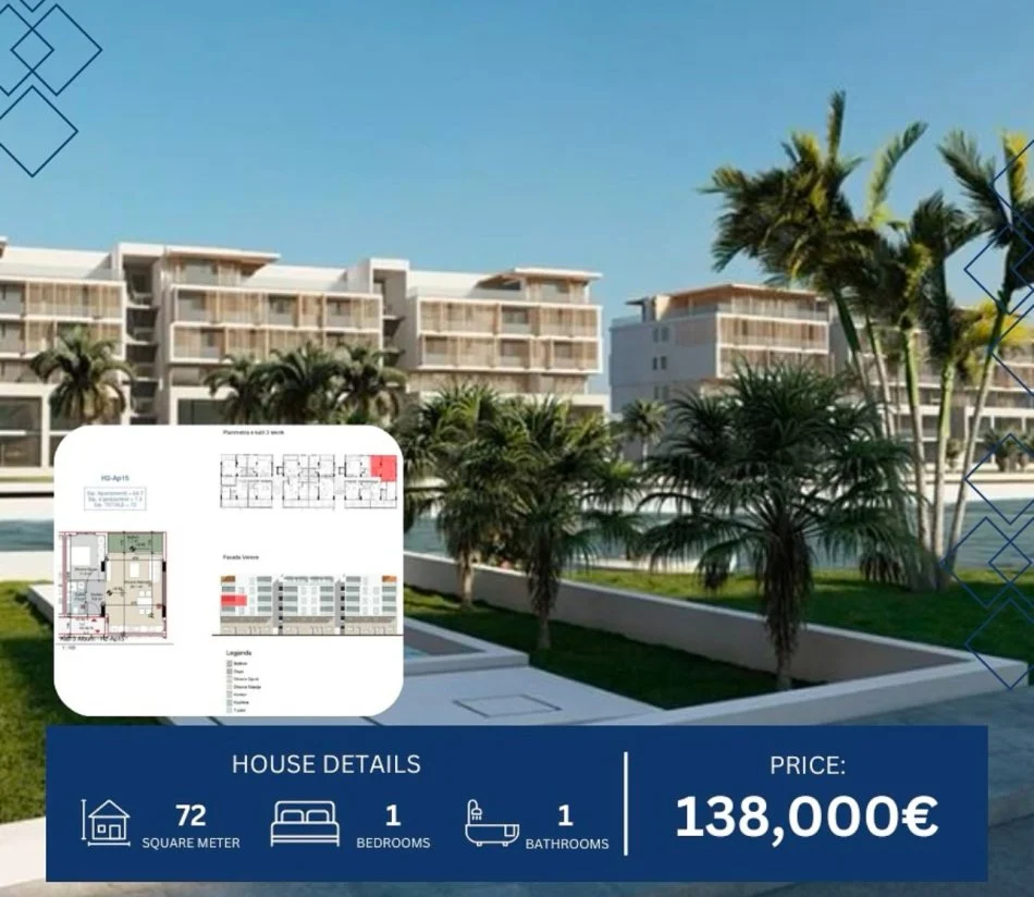 Gjiri Lalezit | Hamallaj, shitet apartament 2+1 Kati 3, 72 m² 138.000 € (SHESIM APARTAMENT PORTO LALZI!)