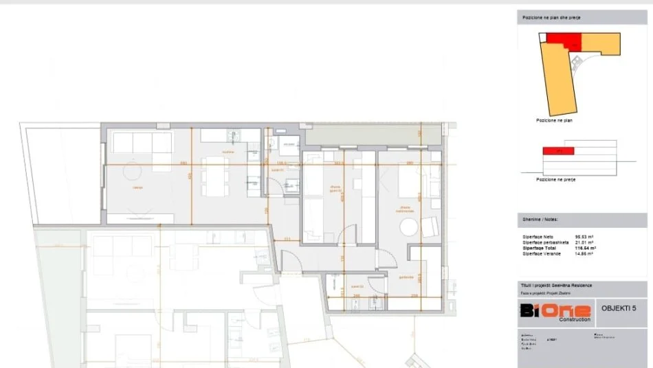 Tirane, shes apartament 2+1+Aneks+Ballkon Kati 2, 131 m² 340.000 € (See Hena)