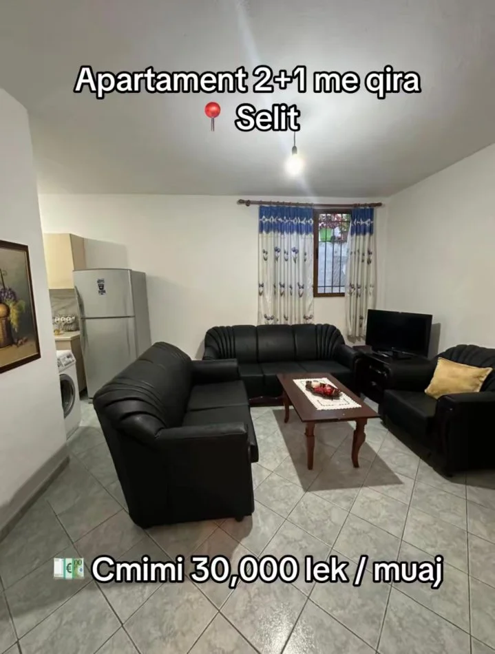 Tirane, jepet me qera apartament 2+1 , 300 € (Shkolla Murat Toptani)