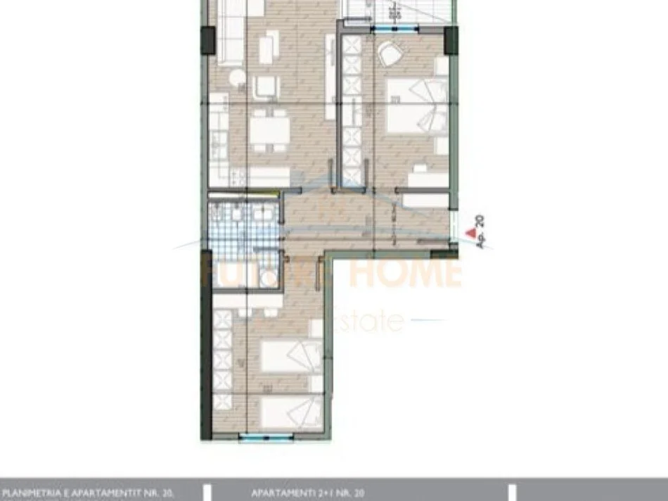 Tirane, shitet apartament 2+1+Ballkon , 95 m² 92.000 € (Univers City)