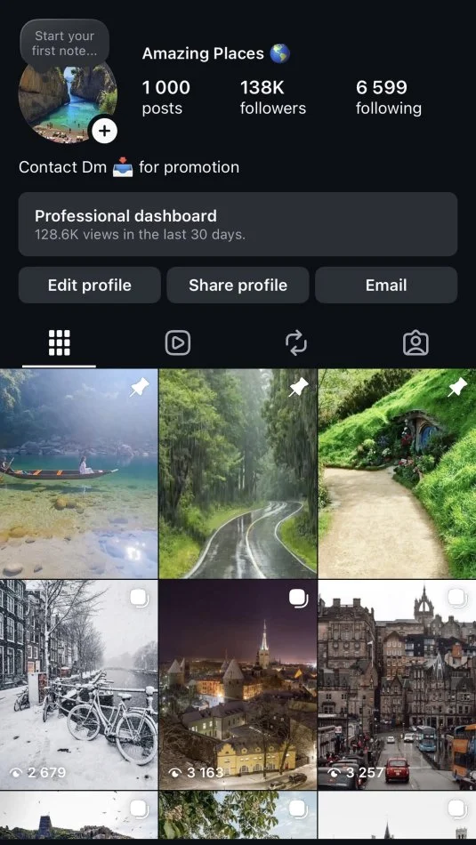 Shiten faqet ne instagram