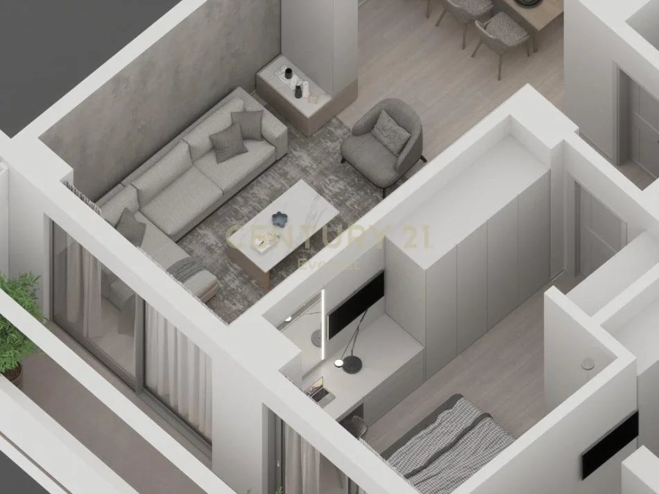 Tirane, jepet me qera apartament 2+1 Kati 6, 124 m² 800 € 