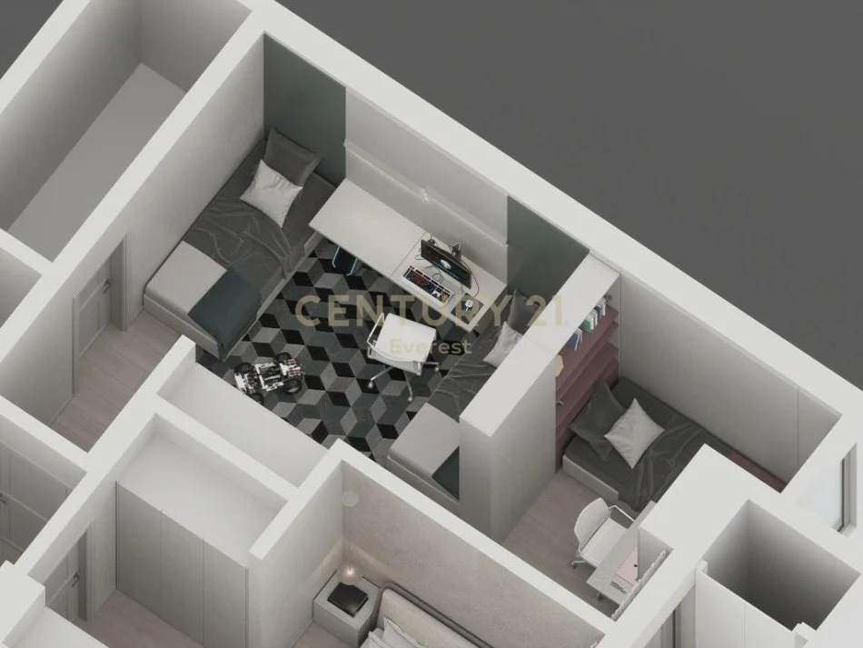 Tirane, jepet me qera apartament 2+1 Kati 6, 124 m² 800 € 