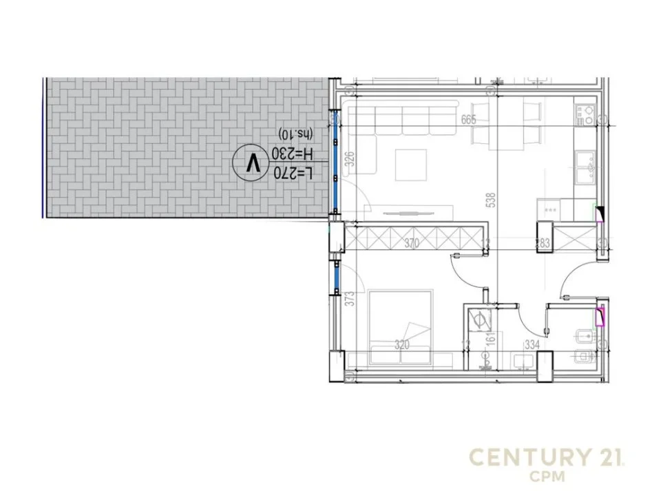 Tirane, shes apartament 1+1 Kati 3, 90 m² 118.000 € (Kodra e Diellit)
