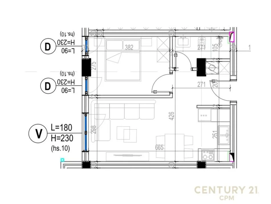 Tirane, shes apartament 1+1 Kati 5, 53 m² 86.000 € (Kodra e Diellit)