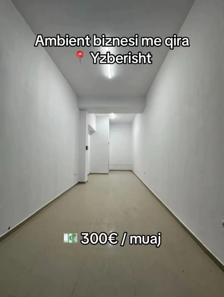 Tirane, jepet me qera ambjent biznesi Kati 0, 31 m² 300 € (Yzberisht)