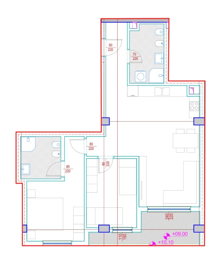 Tirane, jepet me qera zyre , 1.000 € (Rruga Barrikadave)