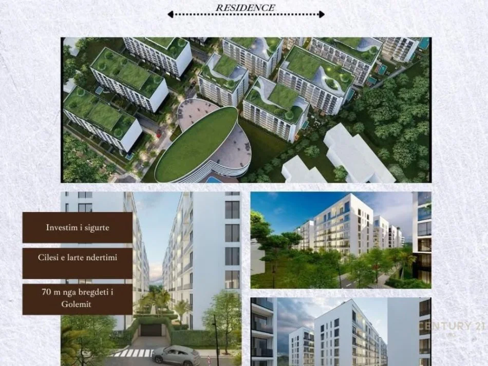 Golem, shitet apartament 1+1 Kati 5, 73 m² 87.984 € (Pishat e Buta)