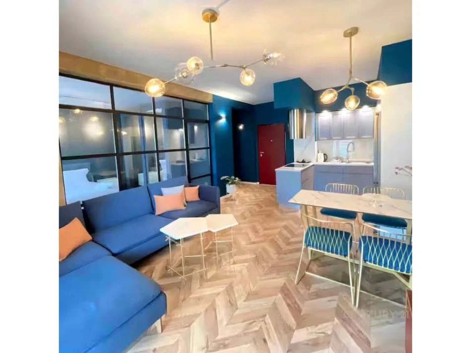 Tirane, jepet me qera apartament 1+1 Kati 6, 70 m² 750 € (Vilat Gjermane)