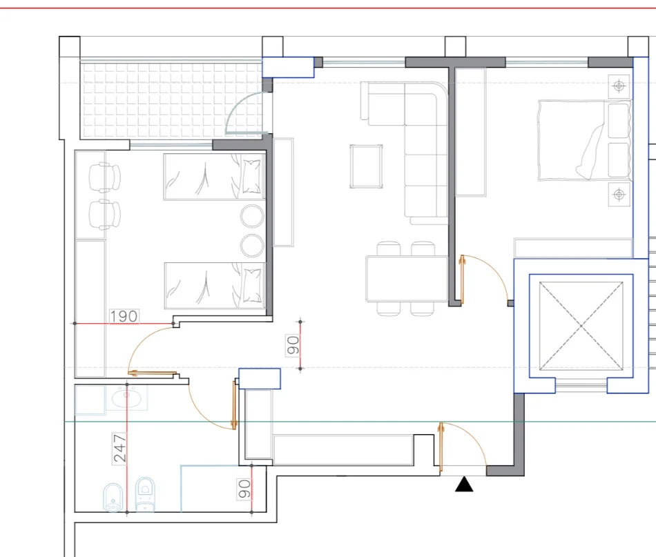 Tirane, shitet apartament 2+1+Ballkon , 98 m² 83.500 € (Bathore, Demollari Konstruksion)