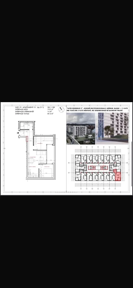 Tirane, shitet apartament 2+1+Aneks+Ballkon Kati 3, 88 m² 105.000 € (Prane Rezidencea Keisi)