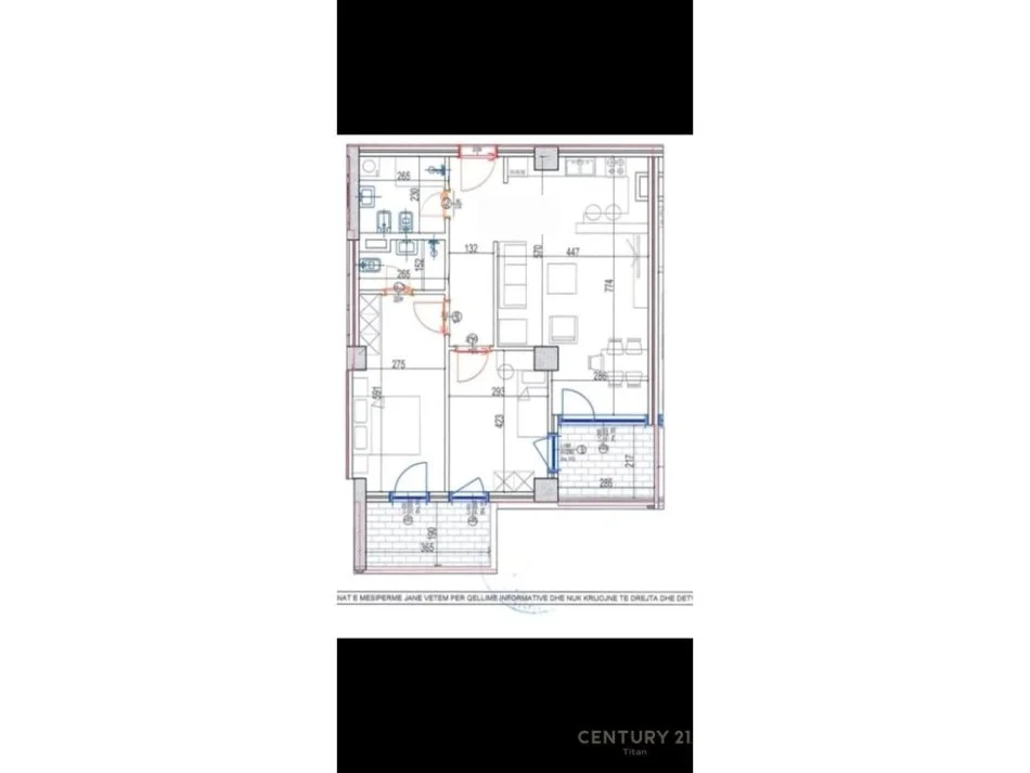 Tirane, shitet apartament 2+1+Aneks+Ballkon Kati 3, 124 m² 188.000 € (Kompleksi Mara)