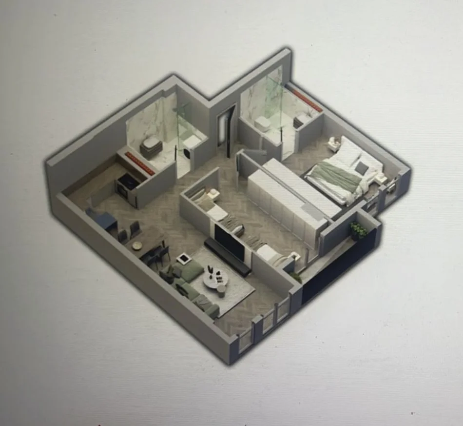 Tirane, shitet apartament 2+1+Ballkon Kati 2, 93 m² 95.999 € (Univers City Okazion 1020€/m2 Faze Perfundimi )