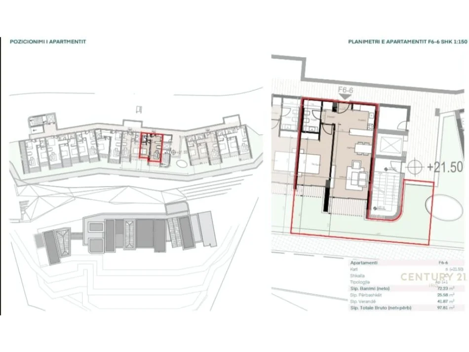 Vlore, shitet apartament 1+1+ depo dhe post parkimi, Kati 6, 140 m² 410.000 € (Green Coast 2)
