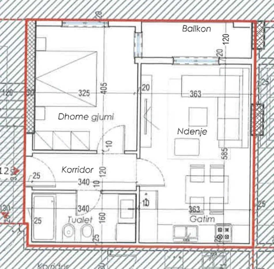Tirane, shitet apartament 1+1+Ballkon , 61 m² 110.000 € (Rruga Besa)
