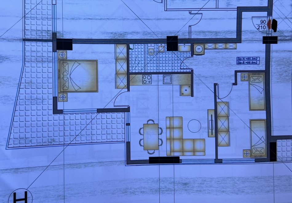 Tirane, shitet apartament 2+1+parkim, Kati 7, 100 m² 280.000 €